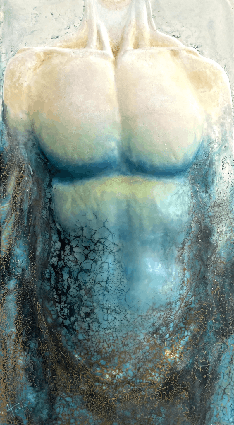 Tableau cire toreutique "Source" image 