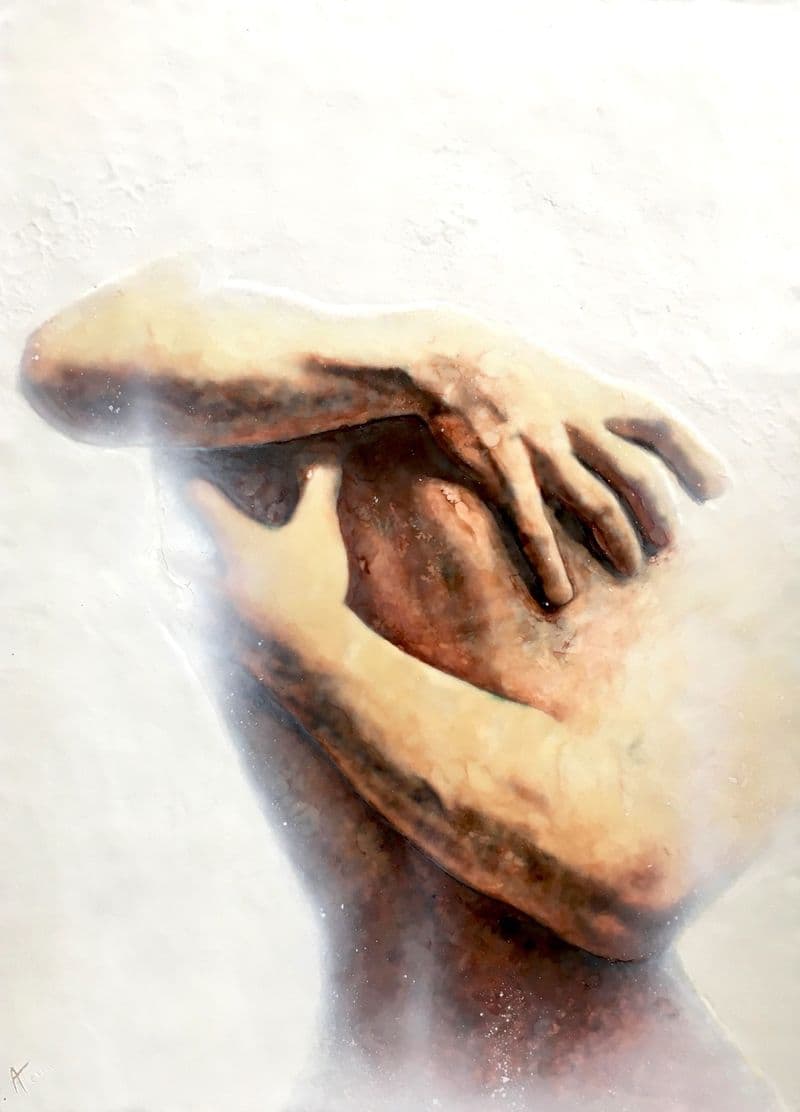 Tableau cire toreutique "Union" image 